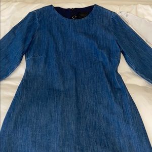 Zara denim 3/4 length sleeve dress